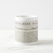 版木、銅版、版画のマグ独立宣言 コーヒーマグカップ (中央)
