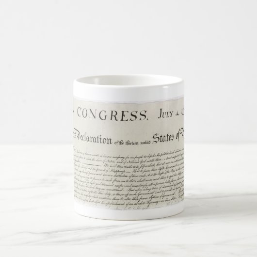版木、銅版、版画のマグ独立宣言 コーヒーマグカップ (中央)