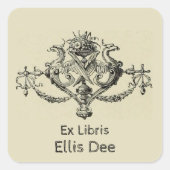 版木、銅版、版画博覧会蔵書票1900 スクエアシール (正面)