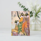 版木、銅版、版画日本のスリーゲイシャ1911 ポストカード (スタンド正面)