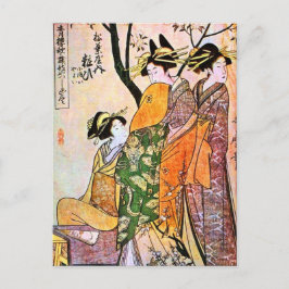 版木、銅版、版画日本のスリーゲイシャ1911 ポストカード