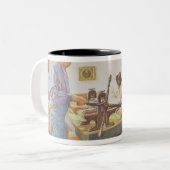 版画室、パブ。 「Lasst Licht Hinin」(`はiを可能にしました ツートーンマグカップ (正面左)