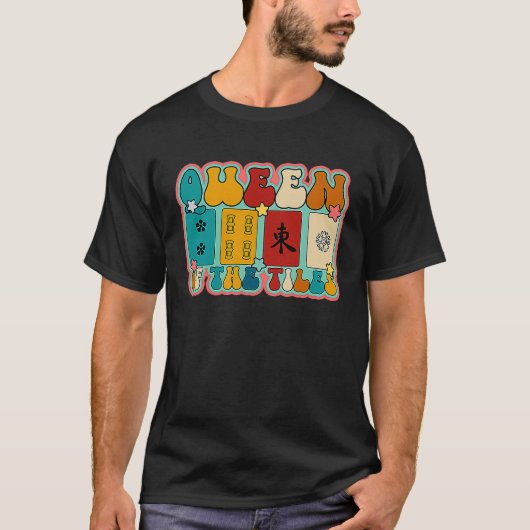 牌のクイーン麻雀中国の師 Tシャツ (正面)