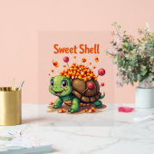 牙のあるカメ アクリルサイン (ウェディング)