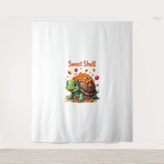 牙のあるカメ タペストリー