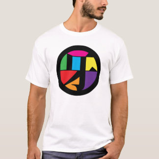 「牙」ステンドガラス漢字ロゴ / 家紋風デザイン / Stained glass logo Tシャツ