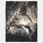 牙 フリースブランケット (正面)