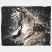 牙 フリースブランケット (正面(横))