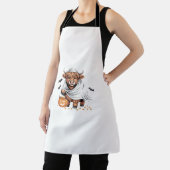 牛おかしなハロウィーン不気味動物愛好家必須 エプロン (インサイチュ)