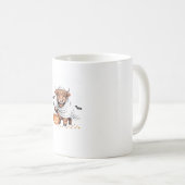 牛おかしなハロウィーン不気味動物愛好家必須 コーヒーマグカップ (正面右)