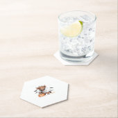 牛おかしなハロウィーン不気味動物愛好家必須 ペーパーコースター (インサイチュ)