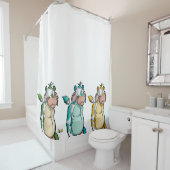 牛おもしろいのシャワーカーテン シャワーカーテン (インサイチュ)