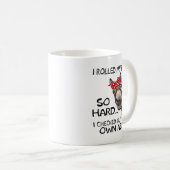 牛おもしろいのハイファ転がー私の目その懸命 コーヒーマグカップ (正面右)