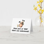 牛おもしろいの乳房 カード (黄色い花)