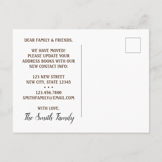 牛おもしろいの動き 案内ポストカード (裏面)