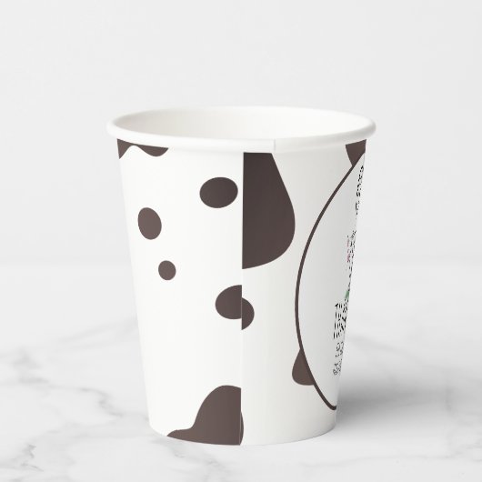 牛おもしろいの家畜誕生会  紙コップ (右)