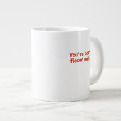 牛おもしろいの漫画 – ミルクと筋肉で燃料 ジャンボコーヒーマグカップ (正面右)