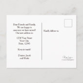 牛おもしろいの田素朴舎引っ越し 案内ポストカード (裏面)