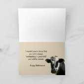 牛おもしろいの笑い カード (内部)