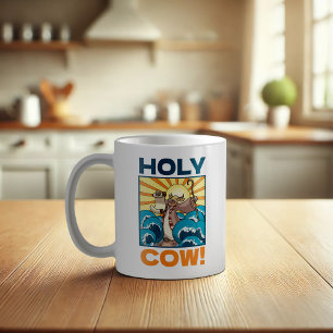 牛おもしろいの糞!視覚的なパン動物の漫画 コーヒーマグカップ