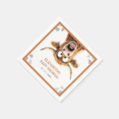 牛おもしろいの赤ちゃんシャワー スタンダードカクテルナプキン (角)