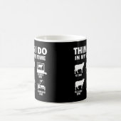 牛おもしろいの6私は私の余暇で行う コーヒーマグカップ (中央)