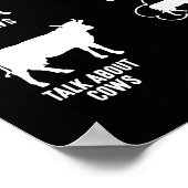 牛おもしろいの6私は私の余暇で行う ポスター (角)