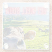 牛おもしろいはもうすぐ元気になる ガラスコースター (裏面)