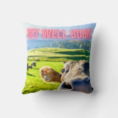 牛おもしろいはもうすぐ元気になる クッション (裏面)