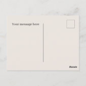 牛おもしろいアドバイスワードアートカントリー ポストカード (裏面)