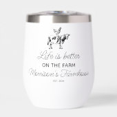 牛おもしろいチキンファームハウス、名前、カスタム文字 (正面)