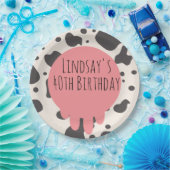 牛おもしろいプリントアダルトパーティー40歳誕生日   ペーパープレート (パーティー)