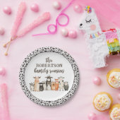 牛おもしろいプリントカントリーファミリー懇親会 ペーパープレート (パーティー)