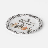 牛おもしろいプリントカントリーファミリー懇親会 ペーパープレート (アングル)