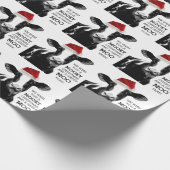 牛おもしろいムーイのクリスマスとハッピーモーイヤー！ ラッピングペーパー (角)