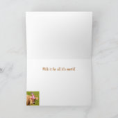 牛おもしろい大取引誕生日 カード (内部)