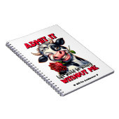 牛おもしろい引用文ことわざ ノートブック (右側)