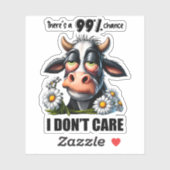 牛おもしろい皮肉引用文とことわざ シール (シート)