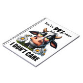 牛おもしろい皮肉引用文とことわざ ノートブック (左側)