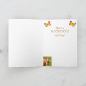 牛おもしろい誕生日 カード (内部)