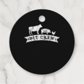 牛おもしろい豚チキン愛好家ギフト | おもしろい BBQ Love フェイバータグ (正面)