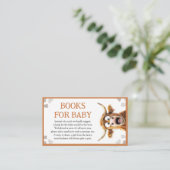 牛おもしろい赤ちゃんシャワーベビー エンクロージャーカード (スタンド正面)