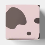 牛おもしろい農場動物の誕生日パーティーピンクの好意B フェイバーボックス (上部)