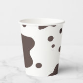 牛おもしろい農場動物誕生日パーティーピンク 紙コップ (裏面)