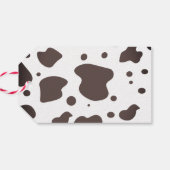 牛おもしろい飼育動物の誕生日パーティー ギフトタグ (裏面横)