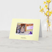 牛おもしろい:カウマフィアalカウポングリーティングカード カード (黄色い花)