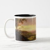 牛および小作人、c.1781 (油と美化して下さい ツートーンマグカップ (左)