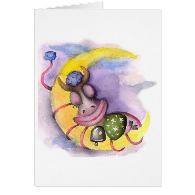 牛および月 (正面)