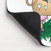 牛および蝶 マウスパッド (コーナー)