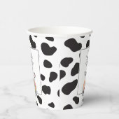 牛お洒落プリントホーリーカウファースト誕生日パーティー 紙コップ (右)